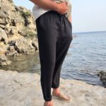 Men's linen pants JONAS / Black linen pants - Image 6