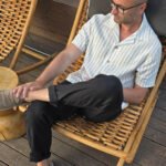 Men's linen pants JONAS / Black linen pants - Image 2