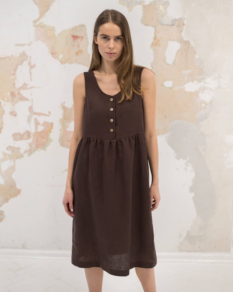 Summer Linen Dress Double Sided 2in1 main image 1