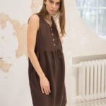 Sleeveless linen dress NOLA / Summer linen dress - Image 3
