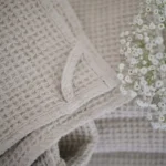 Natural Linen Waffle Face Towel - Image 4
